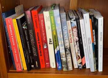 Shelf Of Assorted Books C Mostly Art & Travel (H)