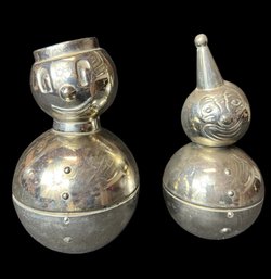 Raimond Chrome Roly Poly Clown Piggy Banks