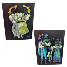 Jean Monod (1922-1986) Fete De Vignerons 1977 Exhibiton Art Print Pair B
