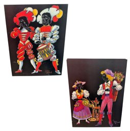 Jean Monod (1922-1986) Fete De Vignerons 1977 Exhibiton Art Print Pair C