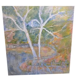 Birch Tree Original Signed Still Life Painting (BR5)