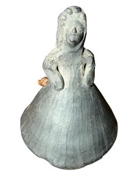 Mexican Black Oaxaca Folk Art Pottery Bell