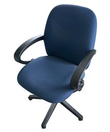 Blue Cushioned Rolling Office Chair (BR4)