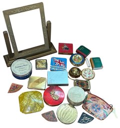 Make Up Compacts, Ornate Frame & Other Assorted Items (br2)