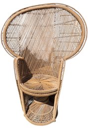 MCM Bohemian Wicker Peacock Chair (dr)