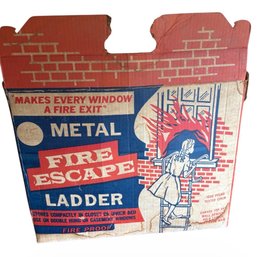 Vintage All Metal Fire Escape Ladder