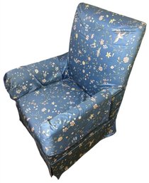 Upholstered Armchair On Casters With Cover (BR5)