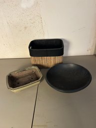 Planter, Bowl And Basket