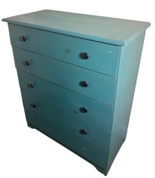 Wooden Five Drawer Chest Of Drawers