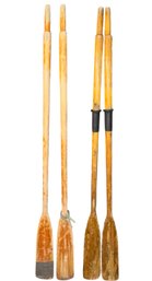 Solid Wooden Oar Paddles Two Pairs (B)