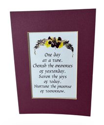 Colonial Cali Graphics Caligraphy Quote Art Print (DR)