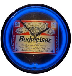 Budweiser Hanging Light Up Wall Clock