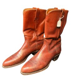 Mens Leather Cowboy Boots Size 12.5