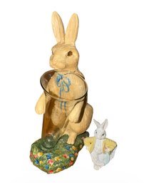 Easter Bunny Vase & Easter Decor 2pc (DR)