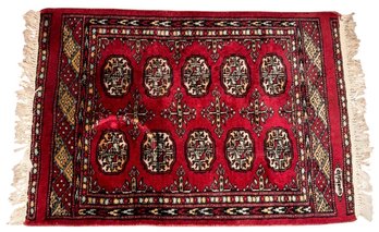 Beautiful Signed Hand Knotted Bokhara Style Rug (H2)