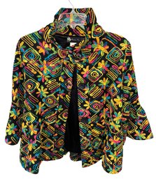 Damee Inc Colorful Floral Knitted Style Sweater (H)