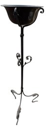 Black Solid Metal Plant Stand (lr)