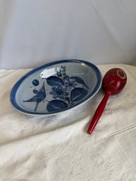 A Taste Of Mexico-serving Dish And A Maraca