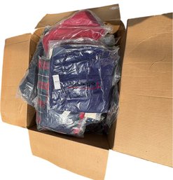Box Full Of Talbots Shirts, Pants, Sweaters And Assorted Items L (br3)