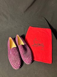 Christian Louboutin Roller Boat Flat 'Merlot'