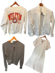 Womens Sweaters West Virginia Wesleyan, Cashmere, Egyptian Gown Etc 4pc