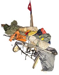 Sails, Dingy Mover, Mast, Life Jackets, And Large Assortment Of Boating Items (B)