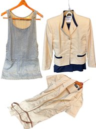 Ladies Dresses & Denim Overalls 3pc