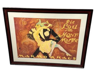 Carnival At Marmourhaus Parisian Couple Dancing Large Framed Art Print