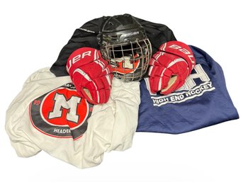 Bauer Hockey Helmet, Gloves & Hockey Jerseys