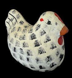 Paper Mache Folk Art Chicken Country Kitchen Decor