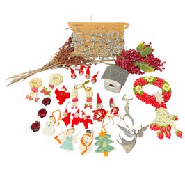 Christmas Ornaments & Assorted Vintage Decorations