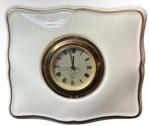 Lenox Quartz Porcelain Desk Clock