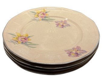 Broadway Rose Universal Cambridge Floral Plate Set 4pc (LR)