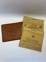 1940s World War II US Ration Books With Stamps
