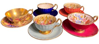 5 Sets Of Aynsley Tea Cup And Saucer Set Bone China