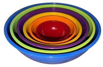 Colorful Nesting Mixing Bowl Complete Set 6pc (K)