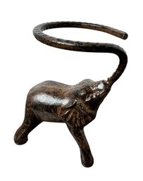 Cast Iron Elephant Ring Holder