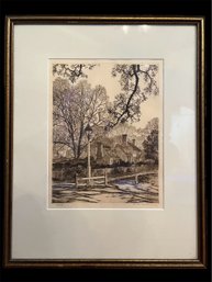 St. George Tucker House Print By Samuel V. Chamberlain (RR)