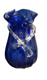 Cobalt Blue Art Glass Vase