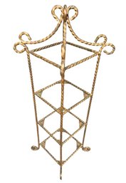 Elegant Hollywood Regency Style Three Tier Shelf (E)