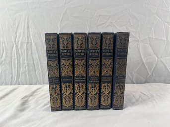 Scotts Poems, Andrew Lang, Editor Set Of 6 (L)