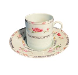 Raynaud Limoges Floral Teacup & Saucer C