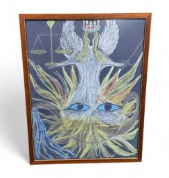 Original Abstract Pastel Framed Artwork
