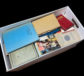 Box Full Of Assorted Old Books