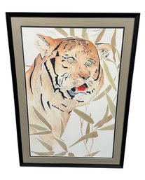 Asian Tiger Framed Artwork