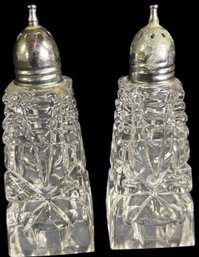 Bohemia Cut Glass Salt & Pepper Shakers