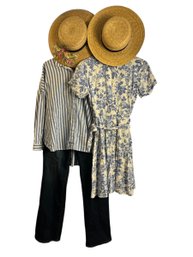 Blue & White Summer Outside Set & Hats (L)