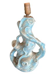 Abstract Blue Ceramic Table Lamp
