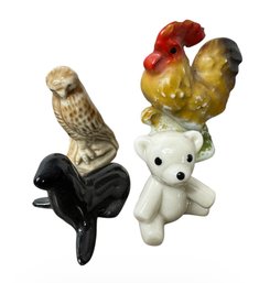 Small Ceramic Animal Figurines 4pc