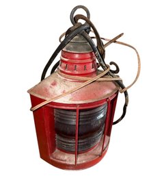 Red Nautical Ships Lamp